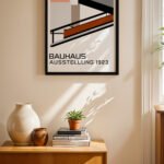 Bauhaus Ausstellung 1923 Afişi Duvar Tablosu, Modern Ev Dekorasyonu