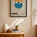 Bauhaus Göz Daire Afişi Duvar Tablosu, Modern Ev Dekorasyonu