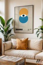 Bauhaus Göz Daire Afişi Duvar Tablosu, Modern Ev Dekorasyonu - Görsel 3