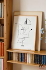 Minimal Çizgi Kompozisyon Duvar Tablosu, Modern Ev Dekorasyonu - Görsel 5