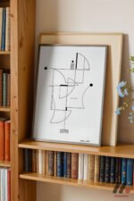 Minimal Çizgi Kompozisyon Duvar Tablosu, Modern Ev Dekorasyonu - Görsel 2