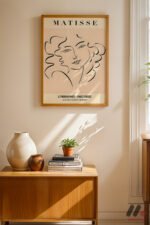 Matisse Litografi Portre Duvar Tablosu, Modern Ev Dekorasyonu - Görsel 4