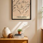 Matisse Litografi Portre Duvar Tablosu, Modern Ev Dekorasyonu