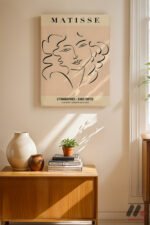 Matisse Litografi Portre Duvar Tablosu, Modern Ev Dekorasyonu - Görsel 8