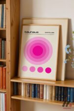 Bauhaus Pembe Daire Afişi Duvar Tablosu, Modern Ev Dekorasyonu - Görsel 5