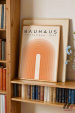 Bauhaus Turuncu Kemer Afişi Duvar Tablosu, Modern Ev Dekorasyonu - Görsel 5
