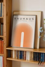 Bauhaus Turuncu Kemer Afişi Duvar Tablosu, Modern Ev Dekorasyonu - Görsel 2