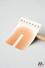 Bauhaus Turuncu Kemer Afişi Duvar Tablosu, Modern Ev Dekorasyonu - Görsel 7