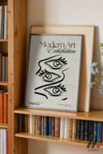 Modern Art Exhibition Yüz Poster Duvar Tablosu, Modern Ev Dekorasyonu - Görsel 2