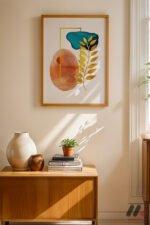 Boho Botanik Soyut Duvar Tablosu, Modern Ev Dekorasyonu - Görsel 4