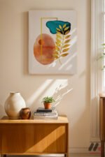 Boho Botanik Soyut Duvar Tablosu, Modern Ev Dekorasyonu - Görsel 8