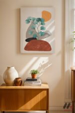 Boho Okaliptus Kompozisyon Duvar Tablosu, Modern Ev Dekorasyonu - Görsel 8