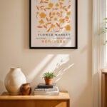 Flower Market New York Posteri Duvar Tablosu, Modern Ev Dekorasyonu