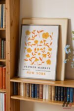 Flower Market New York Posteri Duvar Tablosu, Modern Ev Dekorasyonu - Görsel 2