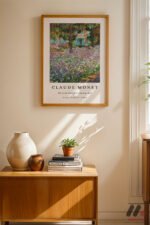 Claude Monet Iris Bahçesi Duvar Tablosu, Modern Ev Dekorasyonu - Görsel 4