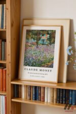 Claude Monet Iris Bahçesi Duvar Tablosu, Modern Ev Dekorasyonu - Görsel 5