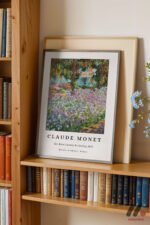 Claude Monet Iris Bahçesi Duvar Tablosu, Modern Ev Dekorasyonu - Görsel 2