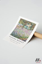 Claude Monet Iris Bahçesi Duvar Tablosu, Modern Ev Dekorasyonu - Görsel 7