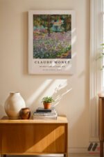 Claude Monet Iris Bahçesi Duvar Tablosu, Modern Ev Dekorasyonu - Görsel 8