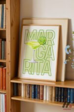 Margarita Tipografi Posteri Duvar Tablosu, Mutfak Dekorasyonu - Görsel 5