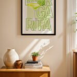 Margarita Tipografi Posteri Duvar Tablosu, Mutfak Dekorasyonu