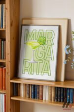 Margarita Tipografi Posteri Duvar Tablosu, Mutfak Dekorasyonu - Görsel 2