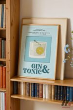 Gin Tonic Tarif Posteri Duvar Tablosu, Mutfak Dekorasyonu - Görsel 5