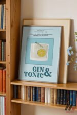 Gin Tonic Tarif Posteri Duvar Tablosu, Mutfak Dekorasyonu - Görsel 2
