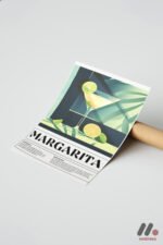 Margarita Tarif Posteri Duvar Tablosu, Mutfak Dekorasyonu