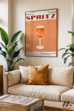 Spritz Kokteyl Posteri Duvar Tablosu, Mutfak Dekorasyonu - Görsel 6