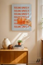 Feeling Spritzy Tipografi Duvar Tablosu, Mutfak Dekorasyonu - Görsel 2