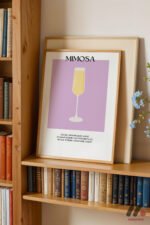 Mimosa Kokteyl Posteri Duvar Tablosu, Mutfak Dekorasyonu - Görsel 5