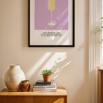 Mimosa Kokteyl Posteri Duvar Tablosu, Mutfak Dekorasyonu