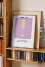 Mimosa Kokteyl Posteri Duvar Tablosu, Mutfak Dekorasyonu - Görsel 2