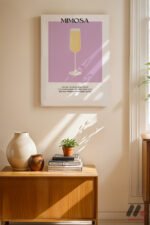 Mimosa Kokteyl Posteri Duvar Tablosu, Mutfak Dekorasyonu - Görsel 8