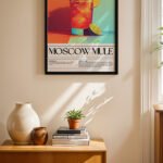 Moscow Mule Kokteyl Posteri Duvar Tablosu, Mutfak Dekorasyonu