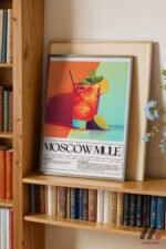 Moscow Mule Kokteyl Posteri Duvar Tablosu, Mutfak Dekorasyonu - Görsel 2