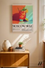Moscow Mule Kokteyl Posteri Duvar Tablosu, Mutfak Dekorasyonu - Görsel 8