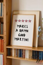 Martini Tipografi Posteri Duvar Tablosu, Mutfak Dekorasyonu - Görsel 5