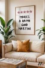 Martini Tipografi Posteri Duvar Tablosu, Mutfak Dekorasyonu - Görsel 6