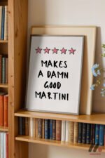 Martini Tipografi Posteri Duvar Tablosu, Mutfak Dekorasyonu - Görsel 2