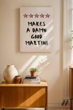 Martini Tipografi Posteri Duvar Tablosu, Mutfak Dekorasyonu - Görsel 8