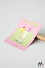 Pina Colada Kokteyl Posteri Duvar Tablosu, Mutfak Dekorasyonu - Görsel 7