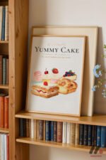 Yummy Cake Tatlı Posteri Duvar Tablosu, Mutfak Dekorasyonu - Görsel 5