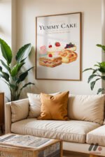 Yummy Cake Tatlı Posteri Duvar Tablosu, Mutfak Dekorasyonu - Görsel 6