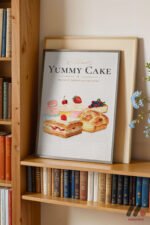 Yummy Cake Tatlı Posteri Duvar Tablosu, Mutfak Dekorasyonu - Görsel 2