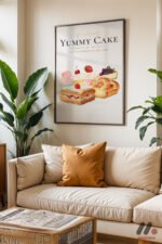 Yummy Cake Tatlı Posteri Duvar Tablosu, Mutfak Dekorasyonu - Görsel 3