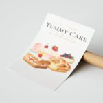 Yummy Cake Tatlı Posteri Duvar Tablosu, Mutfak Dekorasyonu