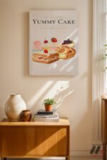 Yummy Cake Tatlı Posteri Duvar Tablosu, Mutfak Dekorasyonu - Görsel 8