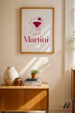 Martini Zarif Poster Duvar Tablosu, Mutfak Dekorasyonu - Görsel 4